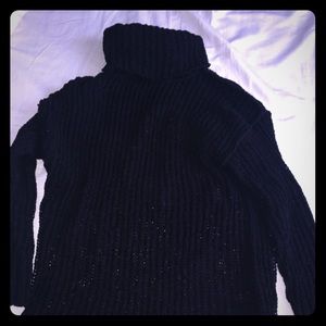 Oversized cable knit sweater